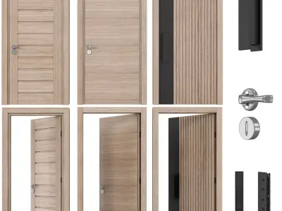 Door Collection 06 - Interior 3D model