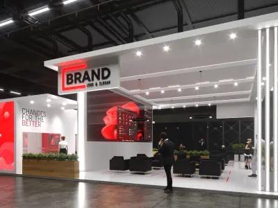 Exhibition HDRI with 3DSmax Corona Scene Texture