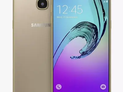 Samsung Galaxy A5 2016 Gold 3D model