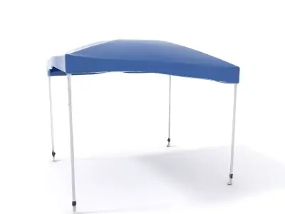 Blue Outdoor Canopy model pack Low-poly 3D model