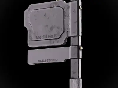 Sci-Fi Controller V5 Low-poly 3D model