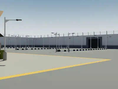 360 Supermarket Low-poly 3D model