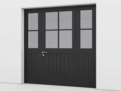 Aluminium door 162 3D model