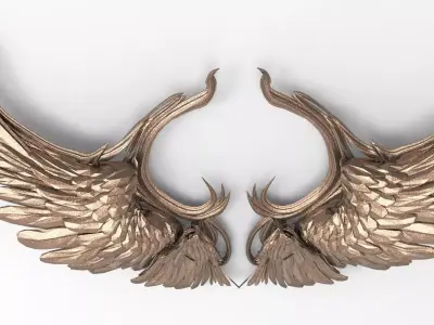 Holy Renaissance Wings 3D model