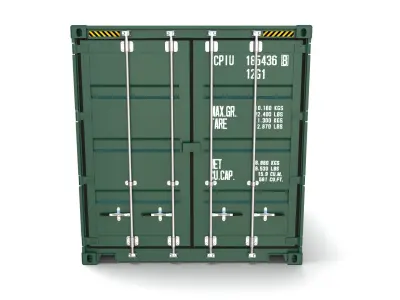 10ft Shipping Container 3D model