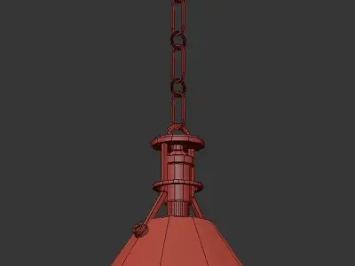 Hudson brass and pendant light 3D model