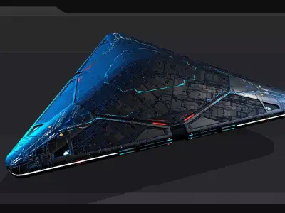 UFO TR3B  Low-poly 3D model