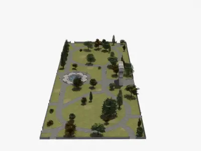 City Park 3D model purchase