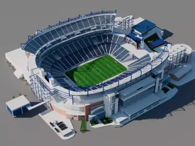gillette stadium 3D model