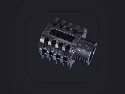 Muzzle brake industrial part  3D model