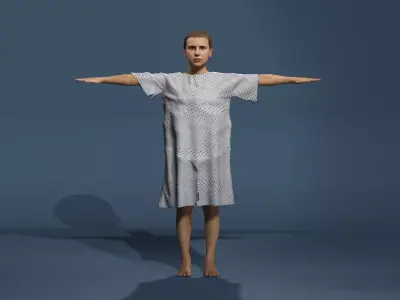 Stranger Things Eleven Season 1 Realistic Character Fully Rigged Low-poly 3D model