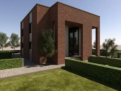 Model Villa 01 Low-poly 3D model