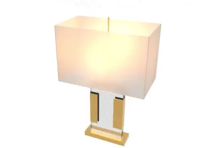 Glass Desk Lamp  Free 3D model
