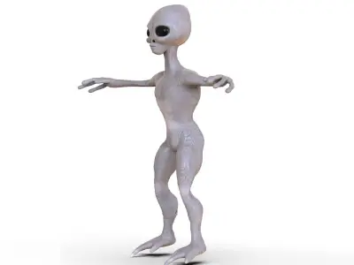 Alien Low-poly 3D model