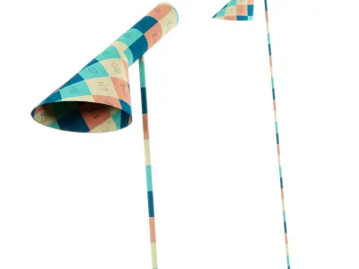 AJ LED Steel Floor Lamp by Louis Poulsen 3D model