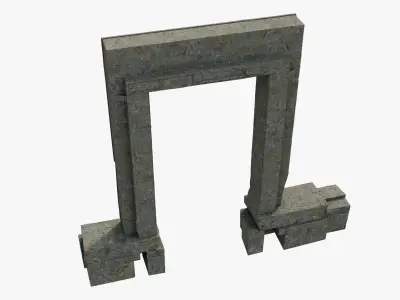 The Portara Lygdamis of Naxos 3D model