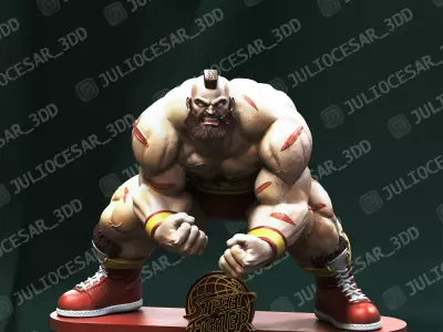 Street fighter - Zangief 3D print model