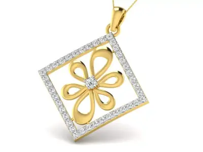 Women Pendant 3dm STL FBX OBJ Render Details 3D print model 2