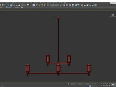 FLYNN CROSS CHANDELIER Low-poly 3D model