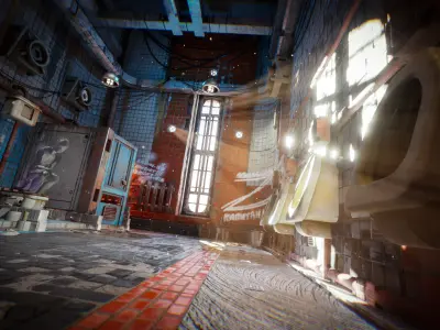 Cyberpunk Toilet Low-poly 3D model