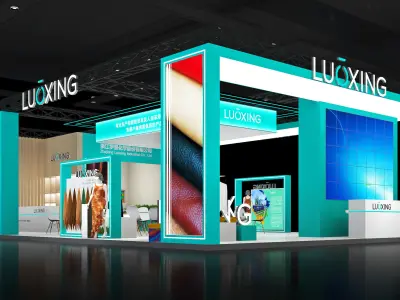 Booth Exhibition Stand Stall 10x15m Height 440cm 4 Open 3D model 3D model