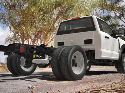  Ford Super Duty F-550 XL 2023 Bare Chassis White Rigged 