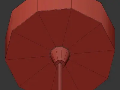 Yesenia gold pendant light 3D model