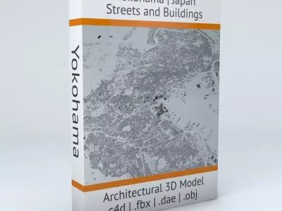 Yokohama Streets and Buildings 3D model