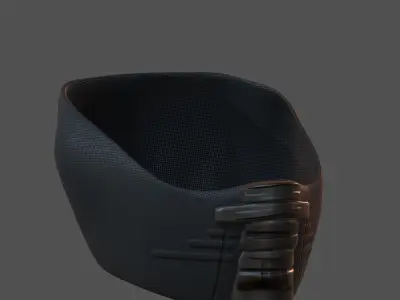 Gas mask helmet 3d model scifi Low-poly  Low-poly 3D model 311