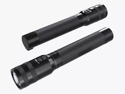 LED flashlight rechargeable 02 3D model