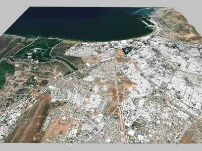 Cityscape Agadir Morocco 3D model