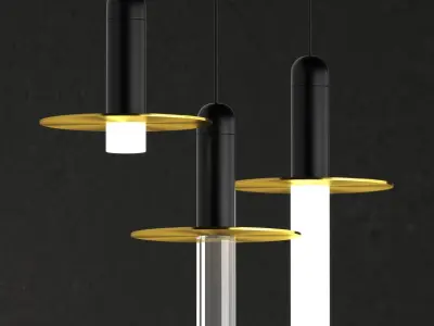 Cascade S Hanging Lamp 3D model