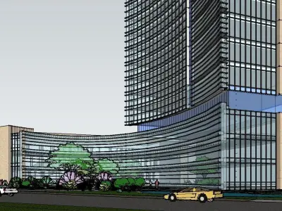 vacation spot-Resort-Fashion Leisure Hotel-0244 3D model