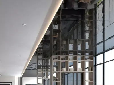 restaurant interior 3D model