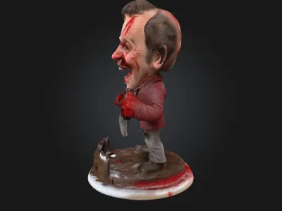  The Shining Jack Torrance 3D Printable Stylized Caricature 3D print model