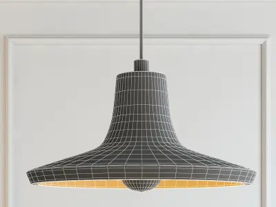 Modern cement lights 03 3D model