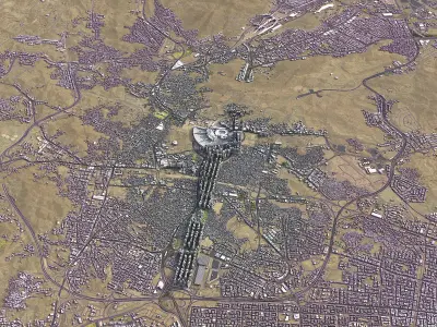 Mecca - 3D City Model Low-poly 3D model