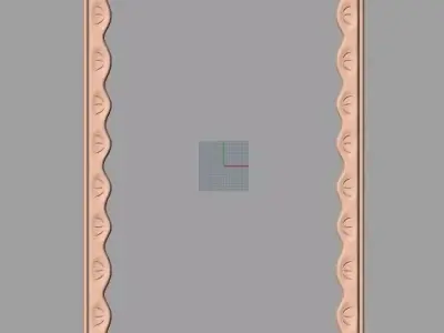 Photo frame 3D relief models STL Files used for CNC Router E646 3D model
