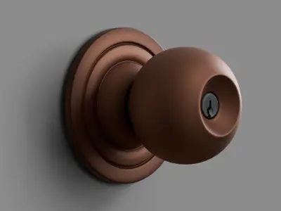 3 Door Knobs 3D model