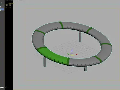 Modern Circular Playground Balance Ring 3D model