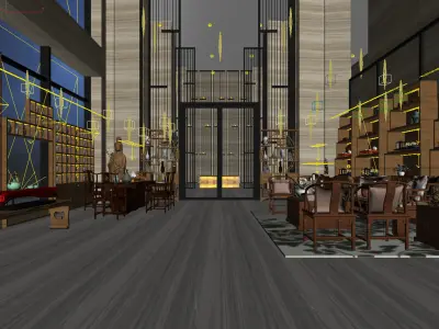 Business Restaurant - Coffee - Banquet  05 3D model
