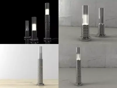 Stud Table Lamp 3D model