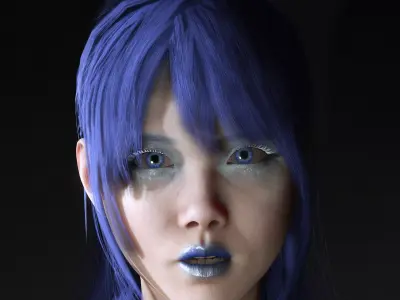 Pack of 4 Realistic Female Characters  1 Free Character Included Low-poly 3D model