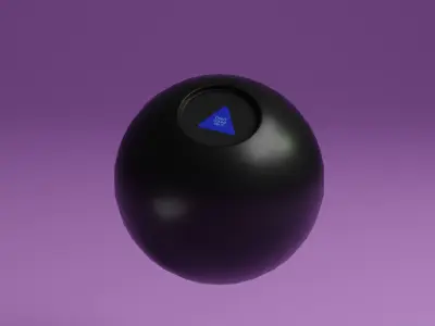 Magic 8 Ball Low-poly 3D model