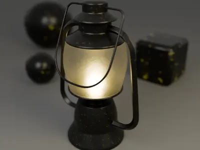 Kerosene Lamp 3D model get
