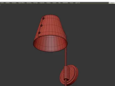 Meta Plug Wall Light Low-poly 3D model