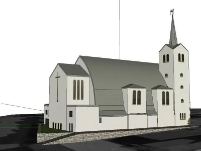 Architecture-Religion-God-Culture-Temple-036 church 3D model