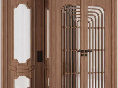 Entrance door set228 3D model
