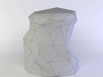 Earth platform Low-poly 3D model order