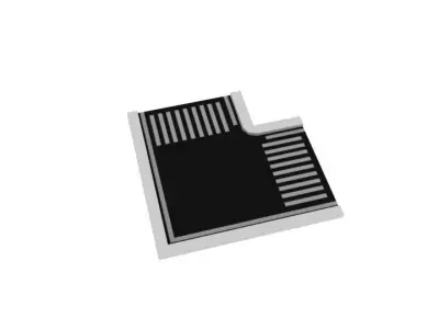 Street lowpoly for game and animate Low-poly 3D model